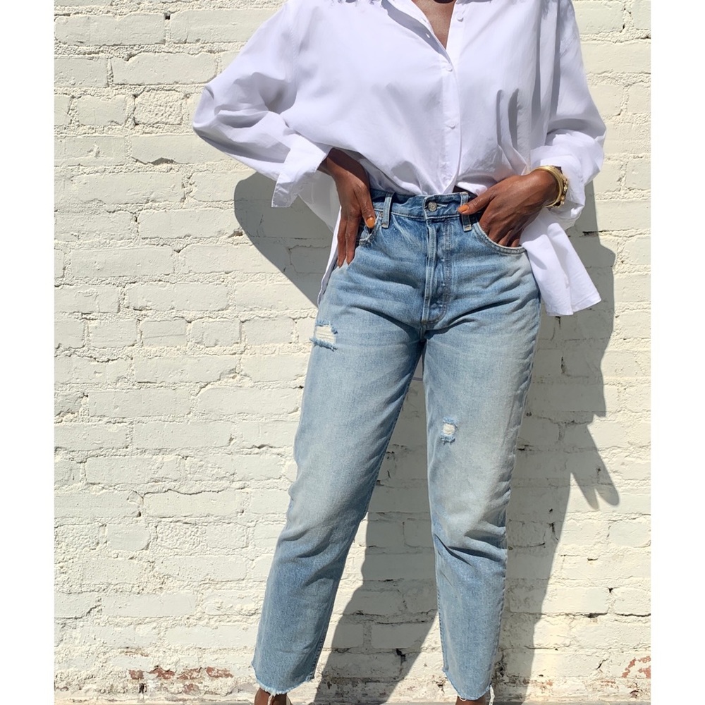 NEW BOYISH The Billy Skinny Jean High Rise Ankle Blue 31